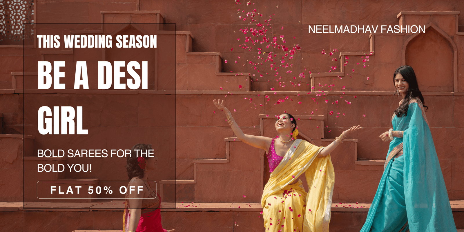 Pink Yellow and Red Festive saree Banner Landscape_20251103_232151_0000