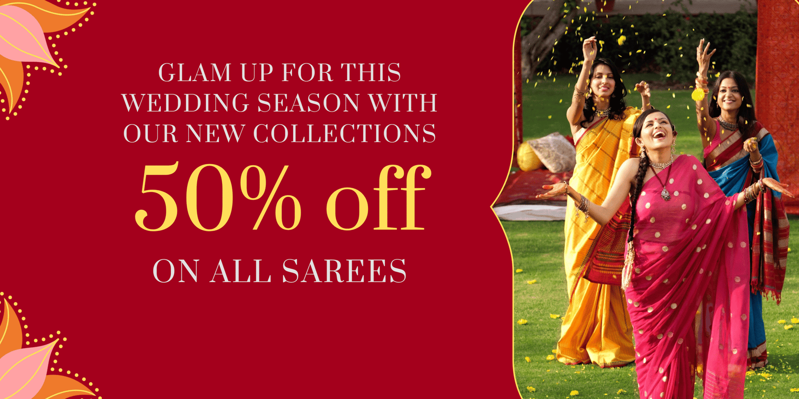 Red and Yellow Traditional Onam Sale Medium Banner (US) (Landscape)_20251103_222829_0000